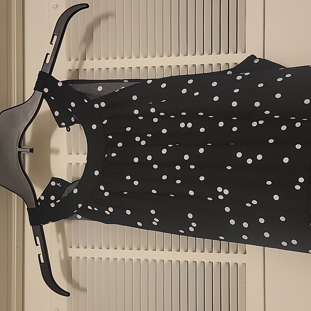 Polka dot halter maxi